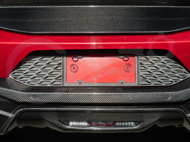 2024-UP FORD MUSTANG S650 | REAR LICENSE PLATE FRAME TRIM COVER